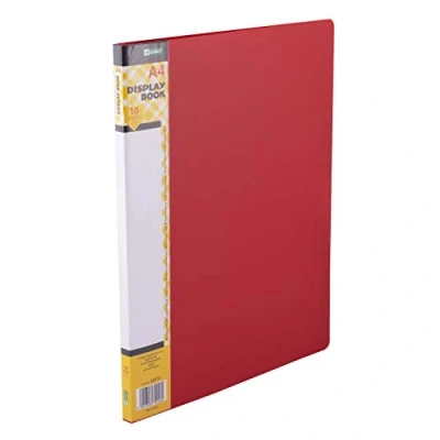 Abbildung von D.RECT Sichtbuch PP A4 10 Hüllen Sichtmappe Solid Präsentationsordner Angebotsmappen Rot