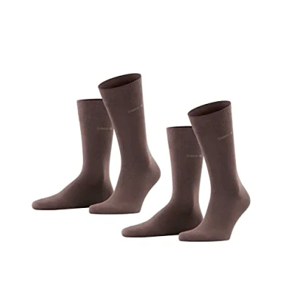 Abbildung von Esprit Basic UNI 2PACK Everyday Casual Socken, Herren, Größe: 47 50, Dark brown
