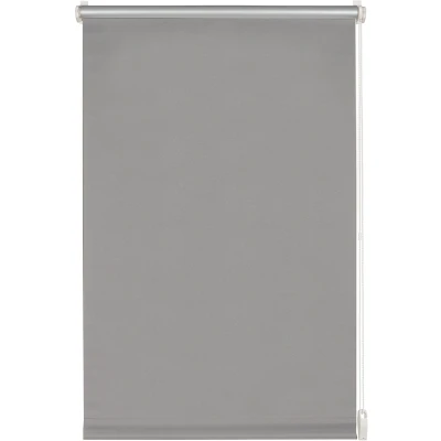 Abbildung von GARDINIA EASYFIX Rollo mit Thermo Rückseite zum Klemmen oder Kleben, Verdunklungsrollo ohne Bohren, Hitzeschutz, Energiesparend, Grau, 95 x 150 cm (BxH)