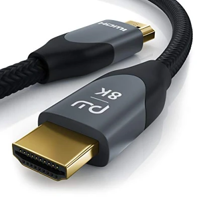Abbildung von CSL 8K HDMI Kabel 2.1 3 Meter @ 60Hz 4K 120Hz mit DSC 2.0a 2.0b 3D Highspeed Ethernet HDTV UHD II Dynamic HDR 10+ eARC Variable Refresh Rate VRR Dolby Vision