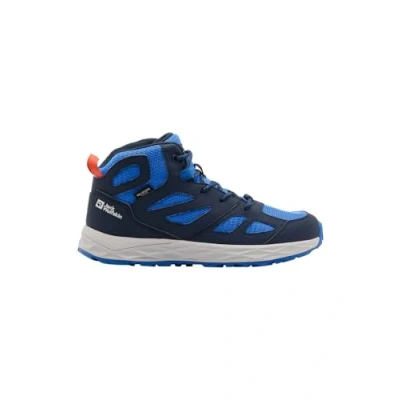Abbildung von Jack Wolfskin Woodland 2 Texapore MID Unisex Hikingschuh für Kinder, Größe: 34, Night blue Kunststoff/textil