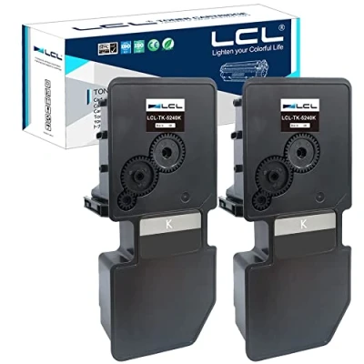 Abbildung von LCL kompatibel Tonerkartusche TK5240 TK 5240 5240K 1T02R70NL0 (2Schwarz) mit Kyocera ECOSYS M5526 M5526cdw M5526cdn P5026 P5026cdn P5026cdw Toner Drucker