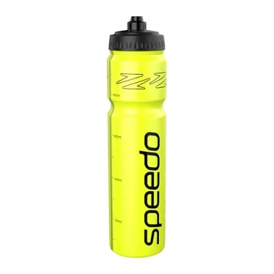 Abbildung von Speedo Unisex Adult 1 Liter Wasserflasche Ergonomisches Design, Gelb, One Size