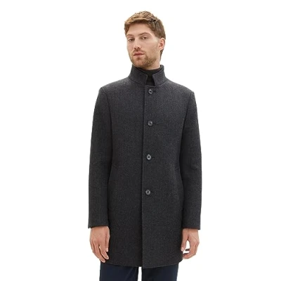 Abbildung von TOM Tailor Kurzmantel, Herren, Größe: XXL, Grey big herringbone optic