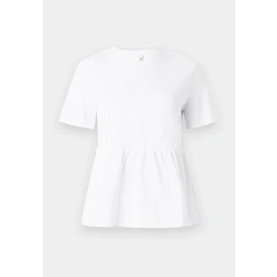 Abbildung von ONLY Onllia O NECK MIX BOX Tshirt basic, Damen, Größe: Medium, Bright white