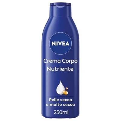 Abbildung von NIVEA Pflegende Körpercreme 250 ml, Feuchtigkeitscreme 72h angereichert mit reiner Hyaluronsäure, Mandelöl und intensiv pflegendem Serum, feuchtigkeitsspendende trockene oder sehr