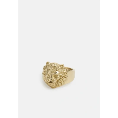 Abbildung von Guess LION HEAD Ring Yellow goldcoloured, Herren, Größe: 62, gold coloured