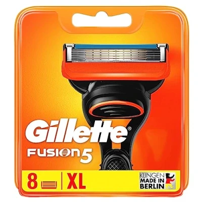 Abbildung von Gillette Fusion 5 Rasierklingen, 8 Ersatzklingen für Nassrasierer Herren mit fach Klinge