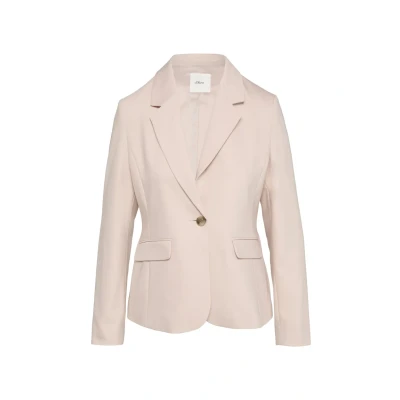 Abbildung von s.Oliver Black Label Blazer, Damen, Größe: 34, Perlmuttrosa