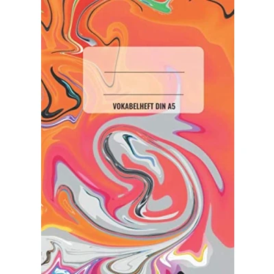 Abbildung von Vokabelheft DIN A5: 80 Seiten liniert, zweispaltig mit modernen Cover (Vokabelheft fresh orange Band 01)