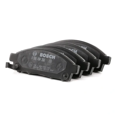 Abbildung von BOSCH 0 986 494 268 Bremsbelagsatz Low Metallic mit integriertem Verschleißwarnkontakt Anti Quietsch Blech, Montageanleitung