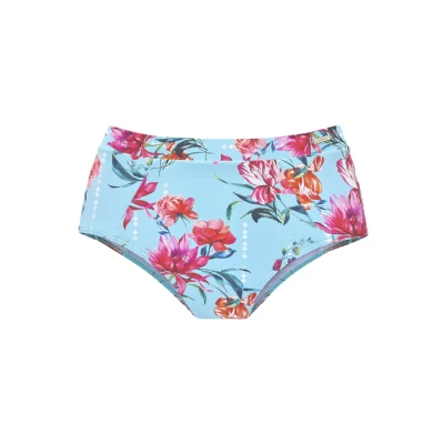 Abbildung von Sunseeker Highwaist Bikinihose, Damen, Größe: 36, Hellblau/bedruckt