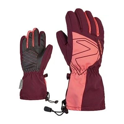 Abbildung von Ziener Kinder Laval Ski Handschuhe/Wintersport wasserdicht extra warm Wolle, velvet red, 7,5
