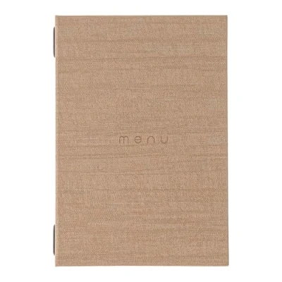 Abbildung von DAG Style, Speisekarte Restaurant A5 Linie Italy, Menü mit Aufschrift &quot;Menü&quot;, Farbe Sand, PU, 100% Made in Italy