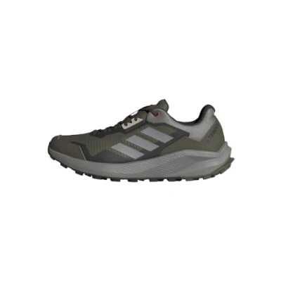 Abbildung von adidas Performance Terrex Trailrider Laufschuh Trail olive strata charcoal solid grey semi impact orange, Größe: 41 1/3 Schuhe