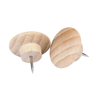 Abbildung von Legamaster 7 145125 Wooden Pinnnadeln, Buchenholz, 20 mm Durchmesser, 25 Stk.