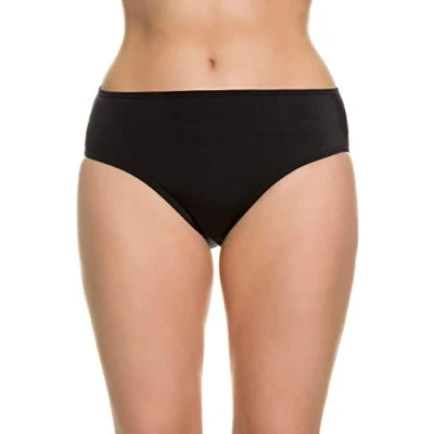 Abbildung von Ulla Popken Damen Bikinislip Bikinihose, Schwarz, 44 EU