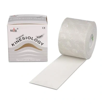 Abbildung von Nasara Kinesio Tape 5 cmx5 m weiss inkl.Spenderbox