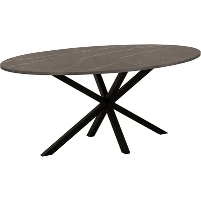 Abbildung von OMG Design Esstisch "Kent" 1 Stk. tlg. Hochwertige Melamin-Tischplatte mit Metallgestell