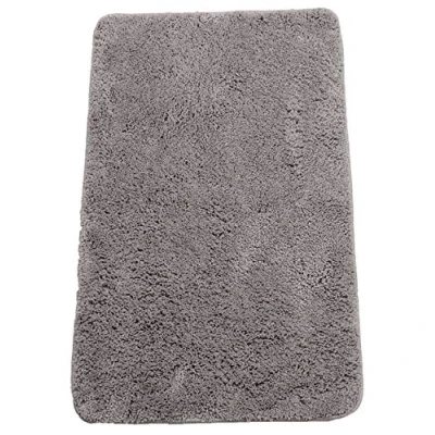 Abbildung von Brandsseller Badematte 60x90 cm Badvorleger Badezimmerteppich Badteppich Grau