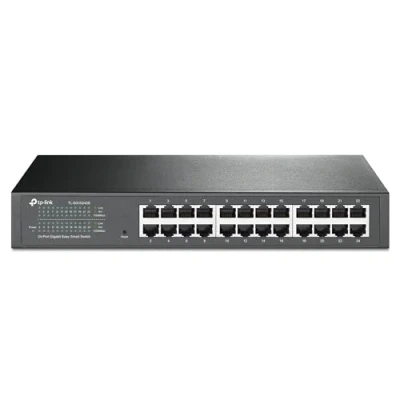 Abbildung von TP Link TL SG1024DE 24 Port Gigabit Netzwerk Managed Switch (Rackmount, 24*RJ 45 Ports, Metallgehäuse, IGMP Snooping, Plug und Play, lebenslange Garantie) schwarz