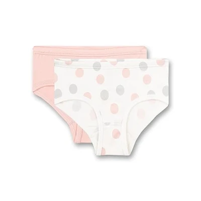 Abbildung von Sanetta HÜFT Doppelpack Dotsallover Slip für Kinder, Größe: 128, Beige