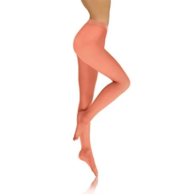 Abbildung von sesto senso Damen Strumpfhose Lachsfarbe Bunte 40 DEN Blickdicht Microfaser 4 L Losos