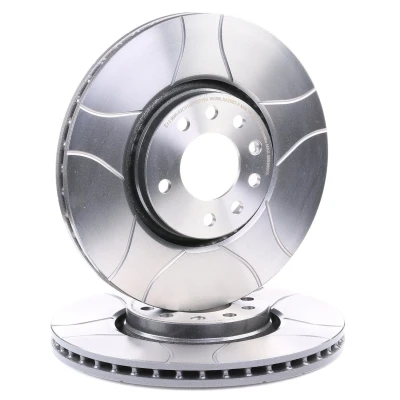Abbildung von BREMBO MAX LINE 09.9369.75 Bremsscheibe 308 25 5 innenbelüftet, geschlitzt beschichtet OPEL: Astra H Hatchback, Zafira B, A, SAAB: 9 Estate