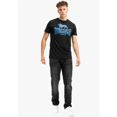 Abbildung von Lonsdale Herren T Shirt Normale Passform HENCONNER Black/Blue 3XL