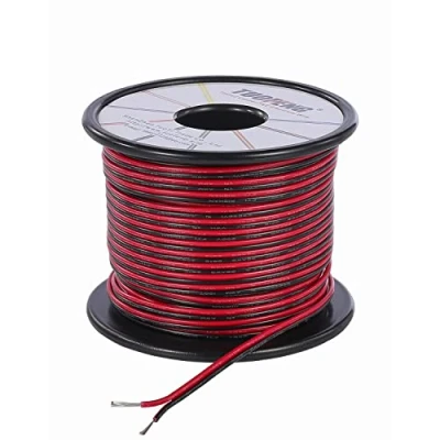 Abbildung von TUOFENG 22 Gauge Electric Wire 30 Meter Roll 2 Pin Extension Cable 12V for LED Strip Light 3528 5050