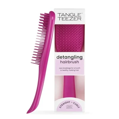 Abbildung von Tangle Teezer Ultimate Detangler Haarbürste für nasses und trockenes Haar, beseitigt Knoten reduziert Haarbruch alle Haartypen, elektrische Himbeere