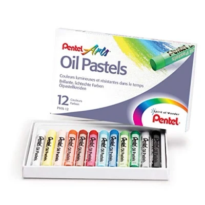Abbildung von Pentel Ölpastellkreide Schulpackung (1 Set à 12 Farben) Kreidestifte