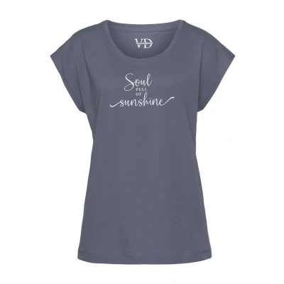 Abbildung von Lascana Tshirt print, Damen, Größe: 36/38, Dunkelblau