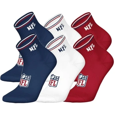 Abbildung von NFL Shield 6pk Quarter Socks BLK 43/46