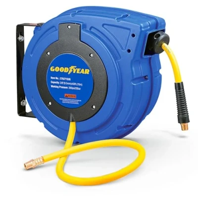 Abbildung von Goodyear 27527153g Enclosed einziehbare air Compressor/Wasser schlauchaufroller mit 3/8 in. x 50 ft. hybrid Polymer Schlauch, max. 300psi