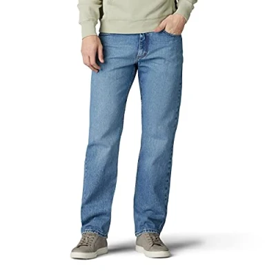 Abbildung von Lee Herren Regular Fit Straight Leg Jeans, Vintage Stein, 36W / 30L
