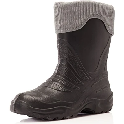 Abbildung von Ladeheid Gummistiefel Kinder Eva federleichte Regenschuhe für Jungen und Mädchen LA CA 10 (Carbone, 24/25 EU)