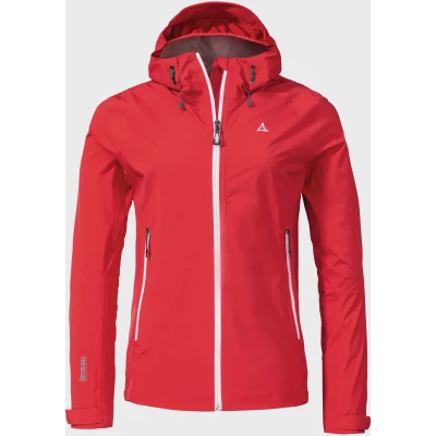 Abbildung von Schöffel Vistdal Regenjacke / wasserabweisende Jacke, Damen, Größe: 40, Rot