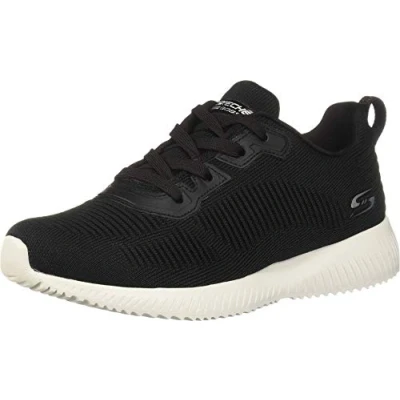 Abbildung von Skechers Damen BOBS Squad Tough Talk Sneaker, Black Engineered Knit, 35.5 EU