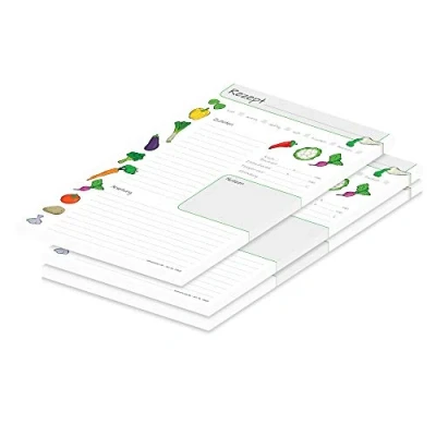 Abbildung von PRICARO Rezeptblock &quot;Querbeet&quot;, A5, 3 Stück