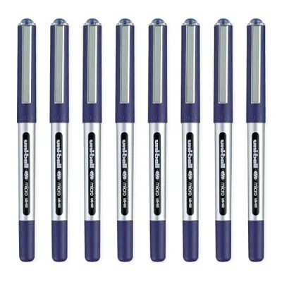 Abbildung von uni ball Eye Micro UB 150 Gelschreiber, 0,5 mm, blaue Tinte, 10 Stück