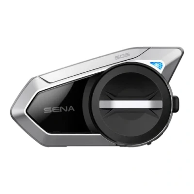 Abbildung von Sena 50S Motorrad Bluetooth Headset mit Drehrad und Sound by Harman Kardon, integriertem Mesh Intercom System Premium Mikrofon &amp; Lautsprechern, Doppelpack