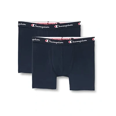 Abbildung von Champion Herren Core Trunk X2 Retroshorts, Marineblau, M (2er Pack)