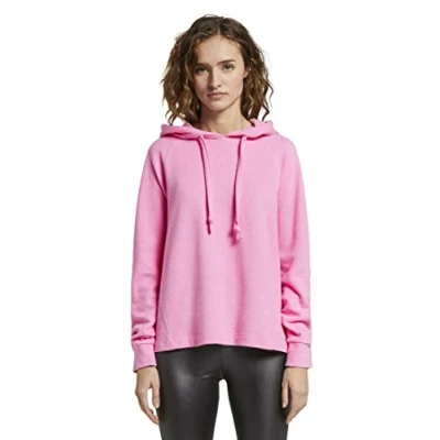Abbildung von TOM TAILOR Denim Damen Gemütlicher Hoodie 1016464, 21347 Wild Orchid Pink, M