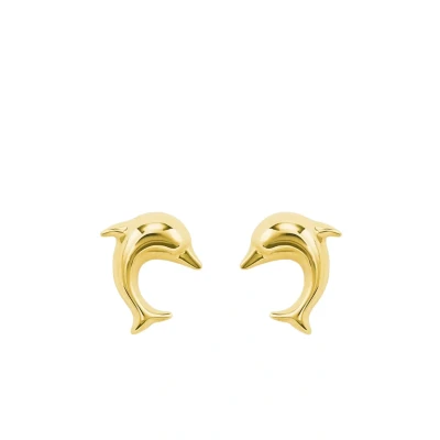 Abbildung von amor Dolphin Ohrringe, Damen, Größe: One Size, Gold coloured