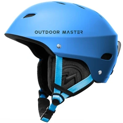 Abbildung von OutdoorMaster Kelvin Skihelm Snowboardhelm für Herren, Damen &amp; Jugendliche (S, Blau)