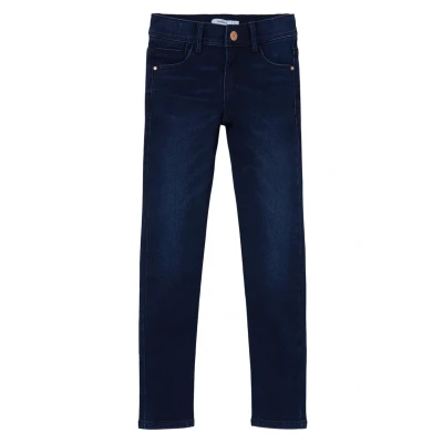 Abbildung von Name it Nkfpolly Dnmtax PANT Jeans Skinny Fit für Kinder, Größe: 92, Dark blue denim