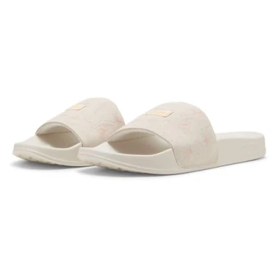 Abbildung von Puma Leadcat Crafted Flowers Hausschuh, Damen, Größe: 35.5, Warm white/almost apricot/brandy Leder