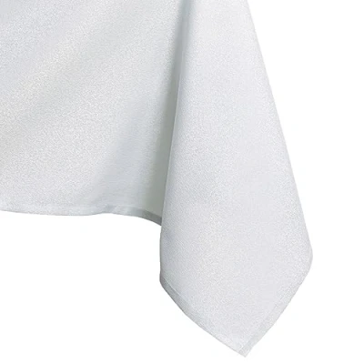 Abbildung von AmeliaHome Tischdecke 120x240 cm Tischtuch Tafeldecke Fleckschutz Lotuseffekt Abwaschbar Wasserabweisend Glänzend Glatt Empire weiß