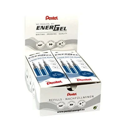 Abbildung von Pentel LRN5 3C Nachfüllmine für EnerGel Stifte 0.5 ball = 0,25mm Strichstärke, Nadelspitze, VE 12 x 3 Stück, blau